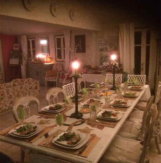 Table d'hôtes dîner