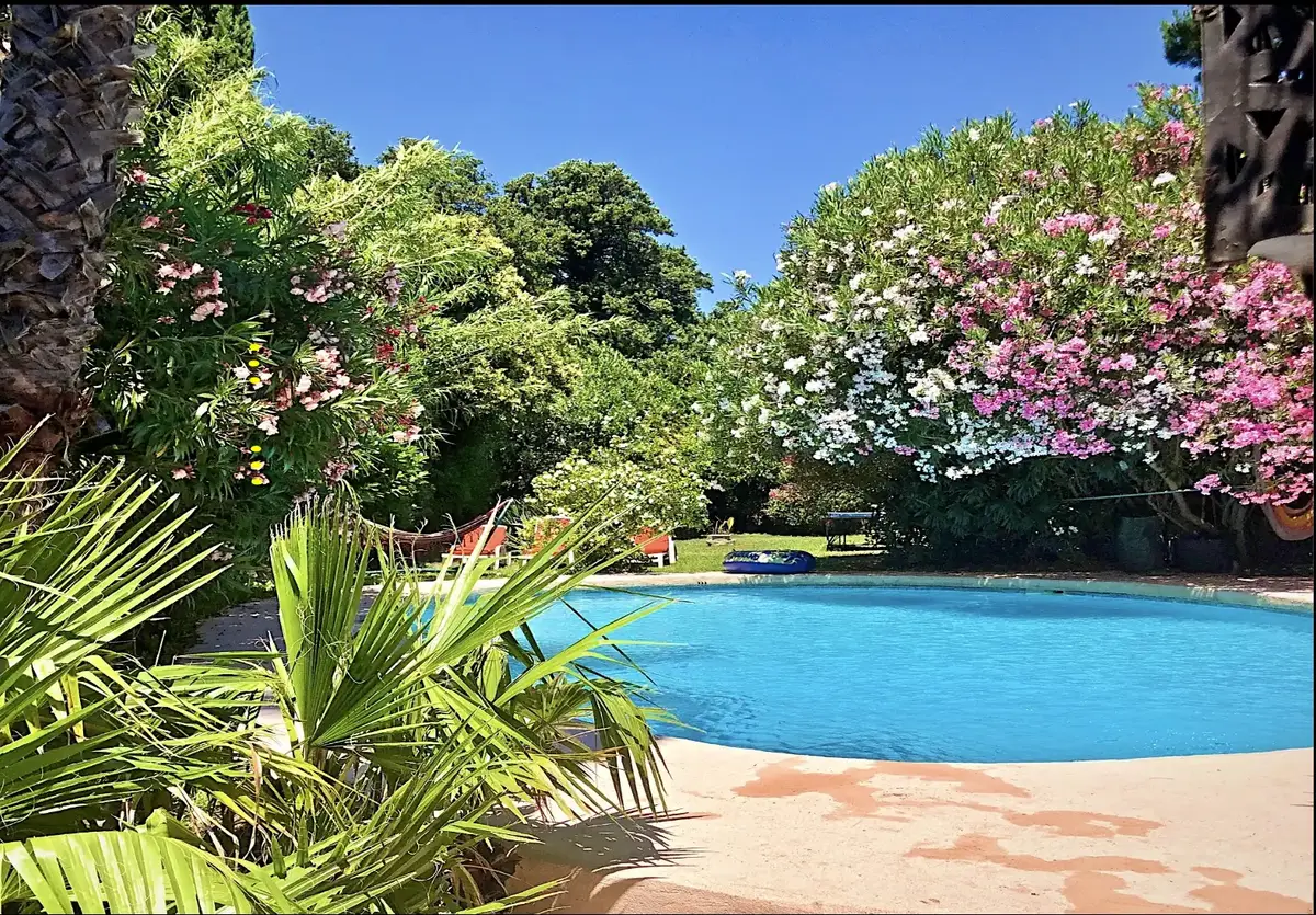 Se rafraichir à la piscine en vacances à l'Amandari Provence Holidays