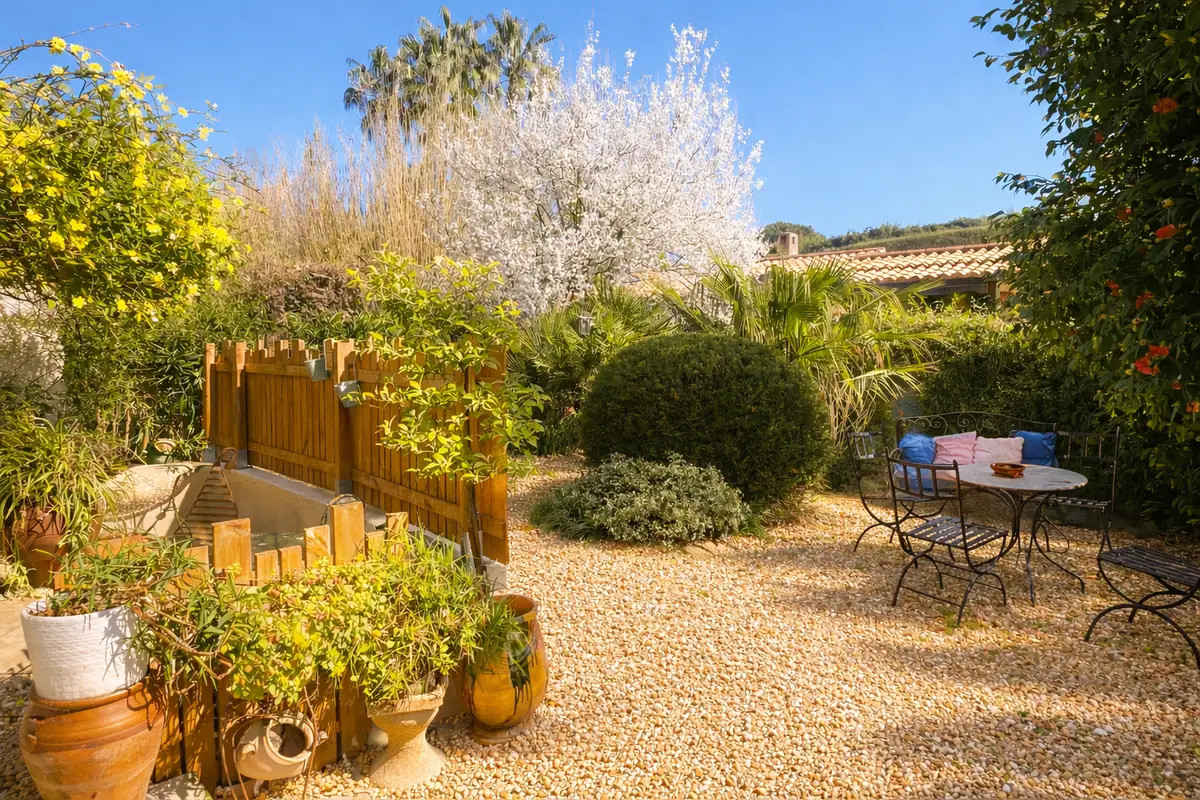 Gîte Maisonnette de l'Amandari Provence Holidays - Terrasse et jardin